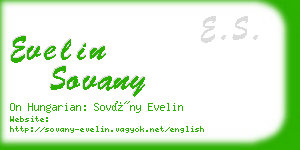 evelin sovany business card